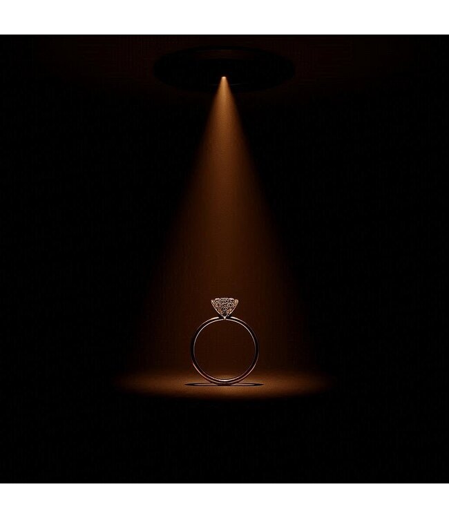 LED spot smalle bundel 5W zwart 3°, 8° of 15° richtbaar 55mm zaagmaat