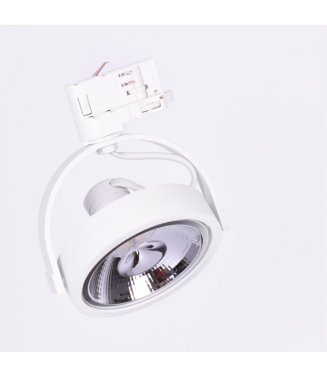 Railspot GU10 zwart of wit driefasig AR111  (lamp niet inbegrepen)