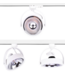 Luminaire sur rail noir GU10 triphasé AR111 (Ampoule non-comprise)