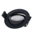 Spot LED encastrable effet bougie IP65 noir 5W/7W TCC Ø 83mm SDB ou extérieur