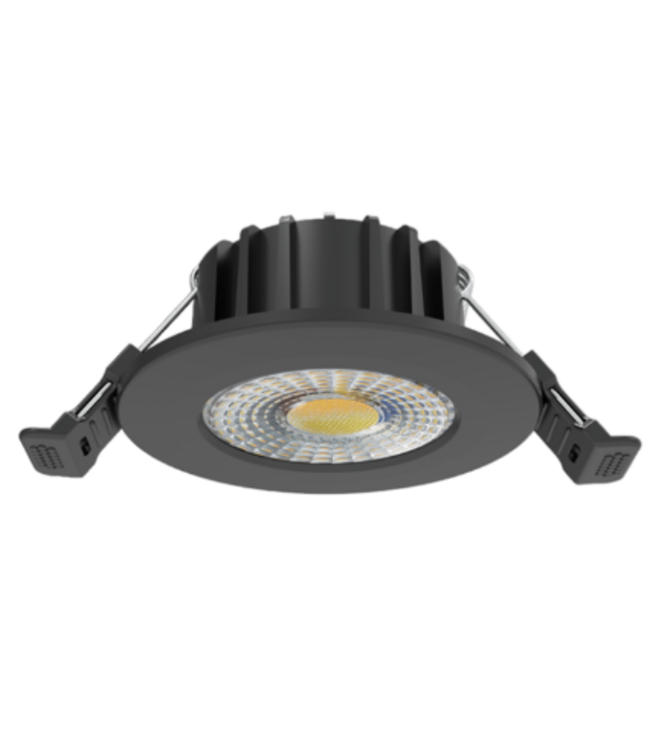 LED spot zaagmaat 50mm-70mm IP65 CCT 6W zwart buiten of badkamer
