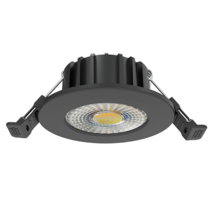 Zwarte inbouwspot zaagmaat 50mm-70mm IP65 CCT