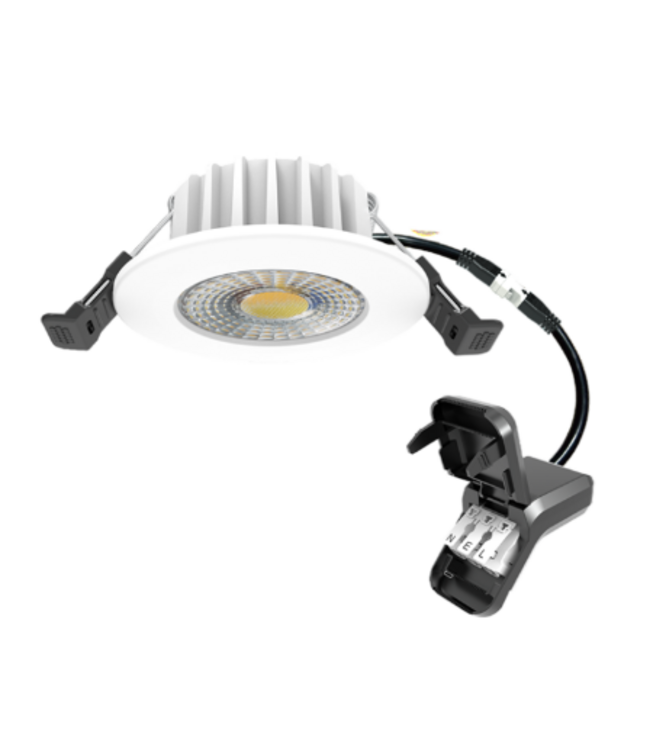 Spot LED encastrable 75mm IP65 TCC blanc 6W scie 50-70mm
