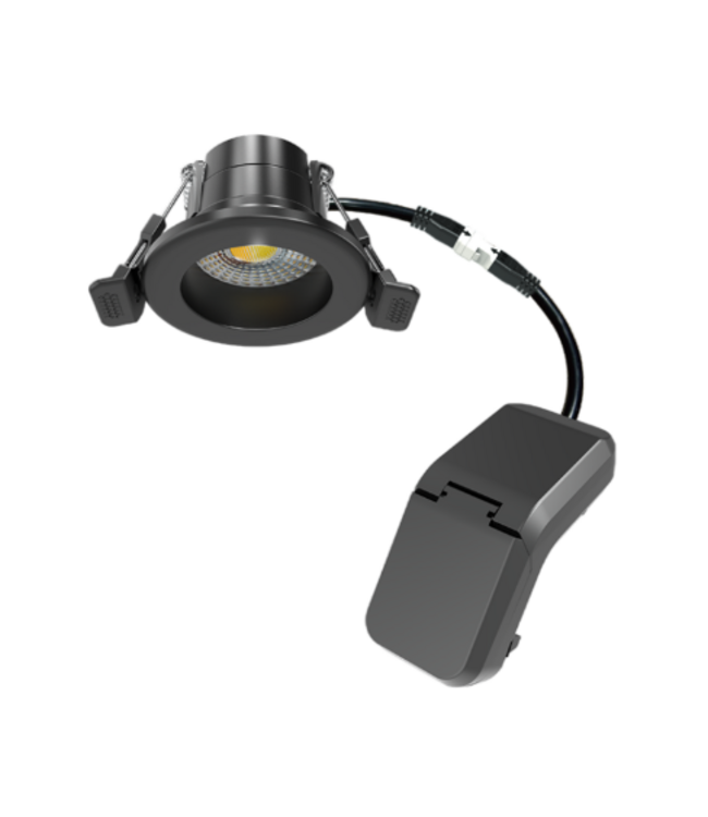 Meubel inbouwspot 55mm LED 4W zwart IP65 CCT zaagmaat 40mm