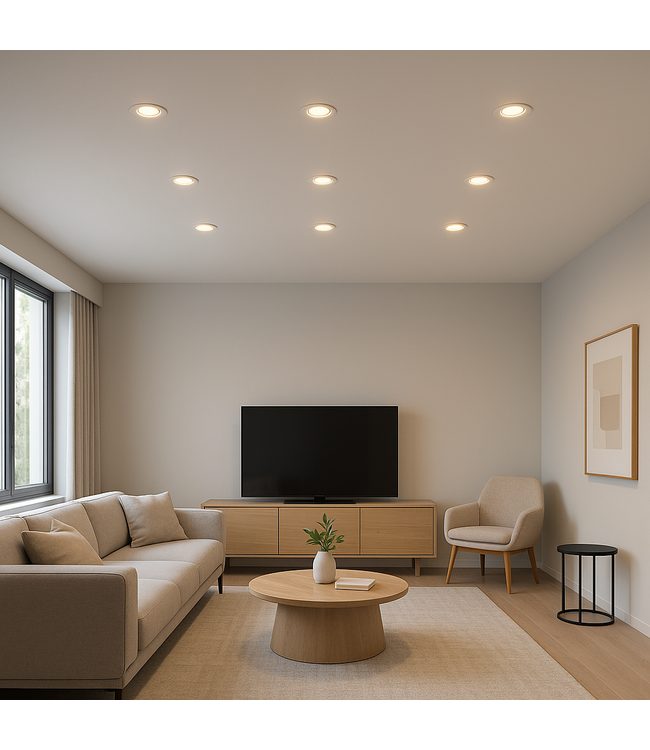 Spot encastrable design diamètre 110 mm blanc GU10