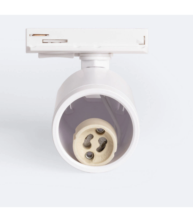 Spot sur rail blanc ou noir GU10 monophase