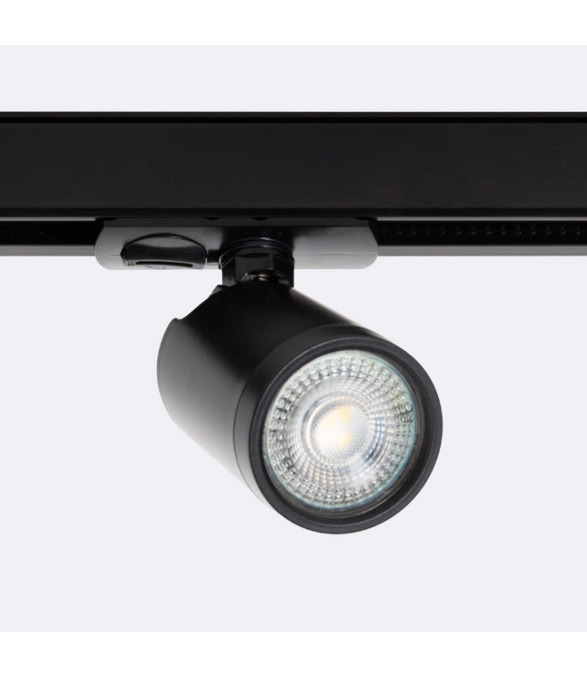 Spot sur rail blanc ou noir GU10 monophase