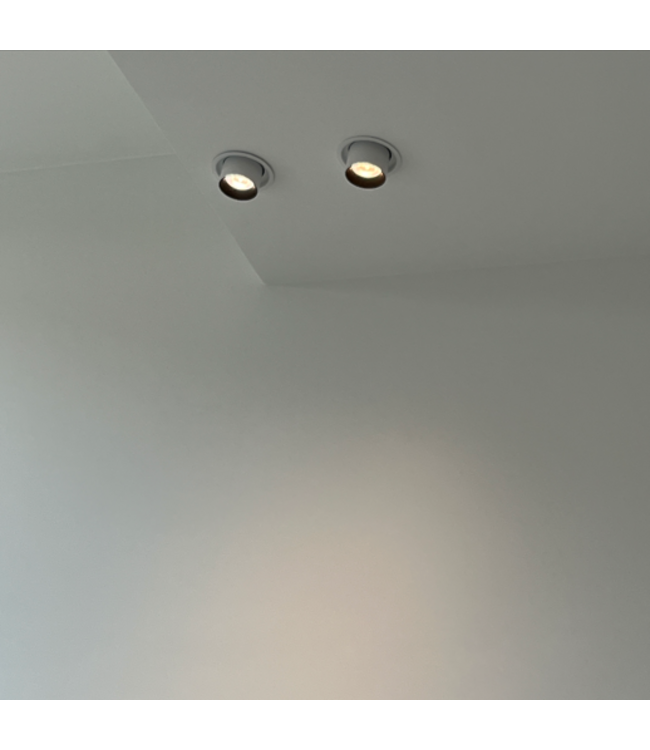 Inbouwspot koker LED 10W wit of zwart