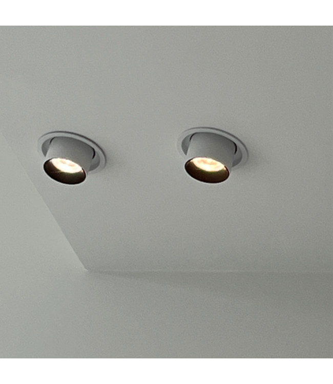 Spot encastrable extensible LED 10W noir ou blanc