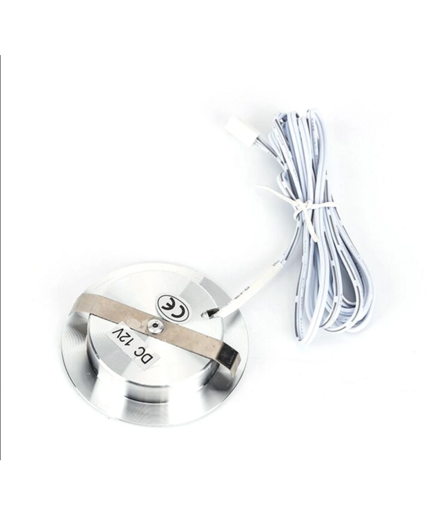 Spot LED encastrable plafond extra plat 3W 12V scie 60mm gris