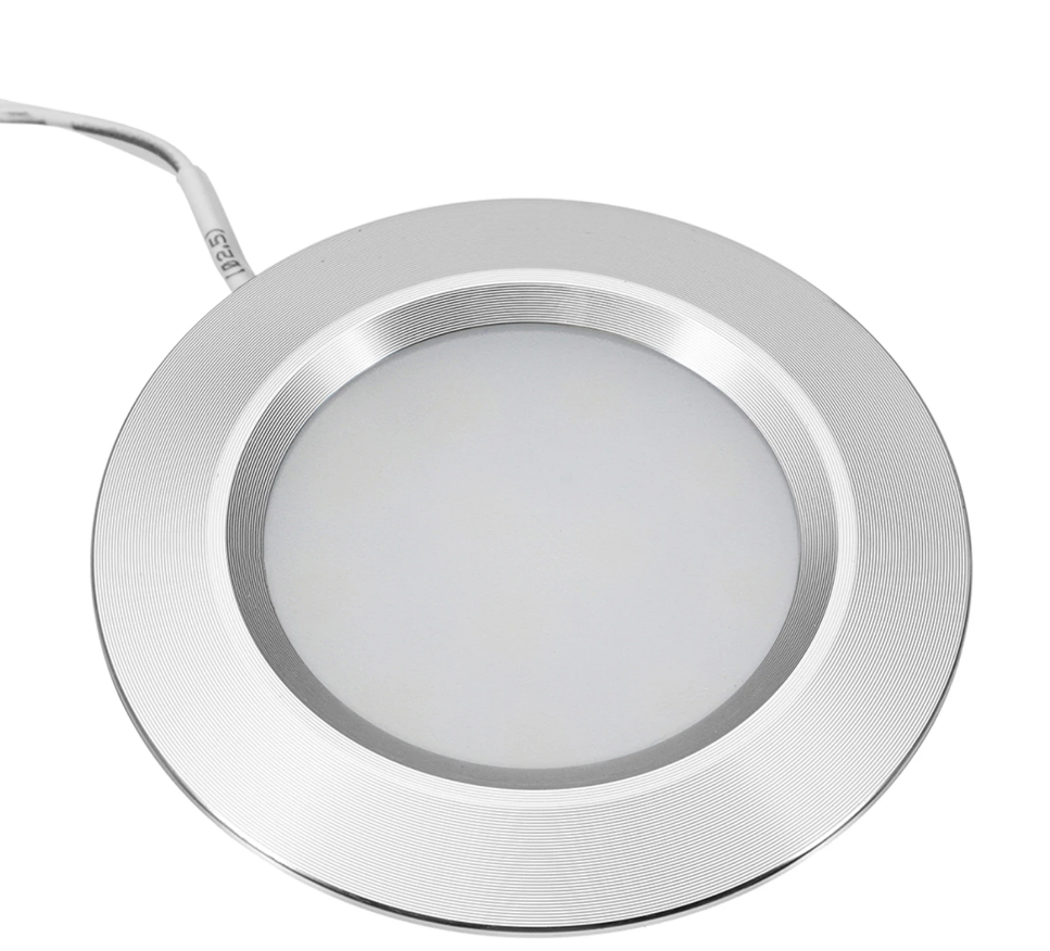 Platte inbouwspot zaagmaat 60mm met bladveren