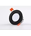 Spot orientable noir LED encastrable 7W trou 75mm dimmable