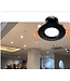Richtbare inbouwspot zwart LED 7W 75mm zaagmaat dimbaar