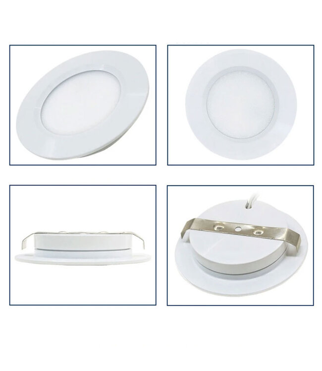 Spot LED encastrable ultra plat 3W 12V blanc perçage 60mm