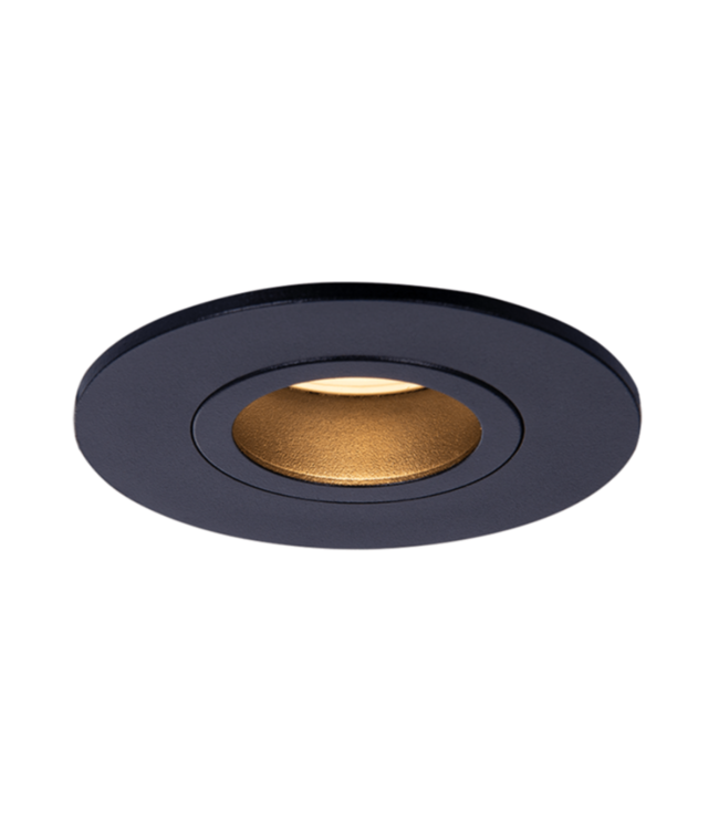 Inbouwspot buiten ip65 gu10 zwart kantelbaar zaagmaat 70mm