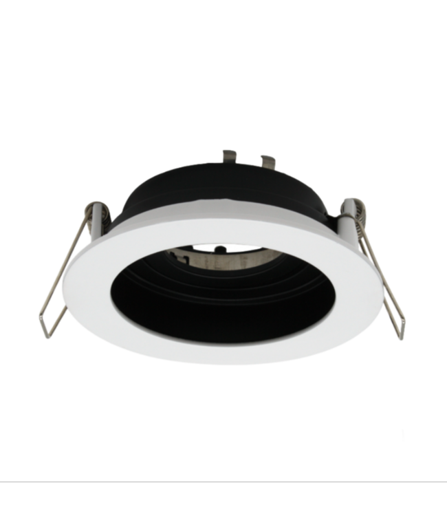 Inbouwspot boorgat 90mm GU10 wit binnen zwart