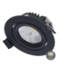 LED inbouwspot badkamer IP65 kantelbaar zwart 4W/6W Ø 75 mm CCT