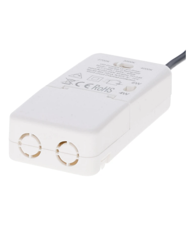 LED inbouwspot badkamer IP65 kantelbaar zwart 4W/6W Ø 75 mm CCT