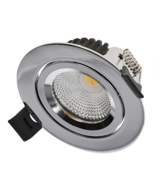 Spot encastrable chrome orientable 4W/6W IP65 TCC sciage 68mm