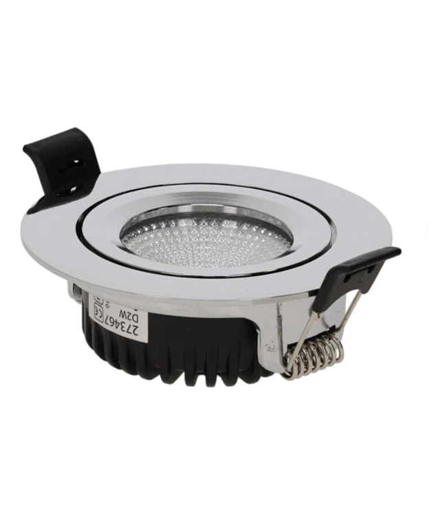 Spot encastrable chrome orientable 4W/6W IP65 TCC sciage 68mm