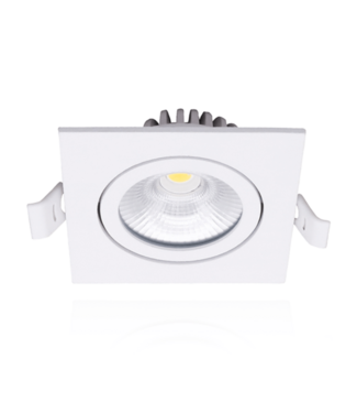 Inbouwspot LED vierkant 6W wit IP65 CCT richtbaar zaagmaat 75mm