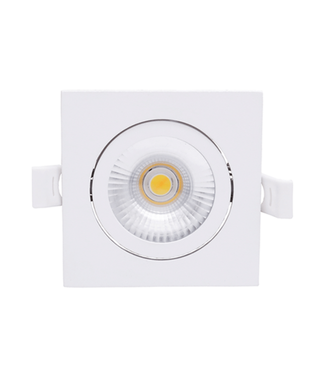 Spot carré LED IP65 6W blanc CCT sciage 75mm orientable