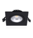 LED downlight vierkant zwart IP65 6W CCT zaagmaat 75mm 28mm hoog