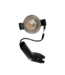Grijze LED inbouwspot 40 mm met 4W vermogen en IP65-afwerking die helder, sfeervol licht geeft in smalle kamers.