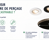 Comment choisir le bon diamètre de perçage pour un spot encastrable?