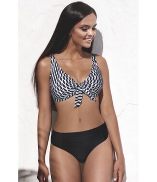 SALE Beugelbikini Zwart Wit -Topje