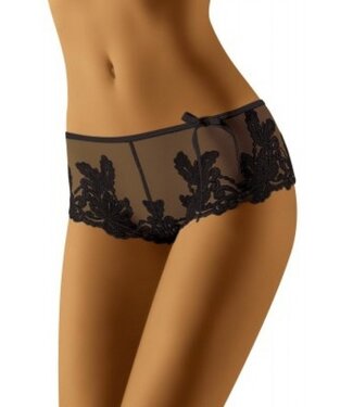 SALE S - Shorty Doorzichtig Zwart