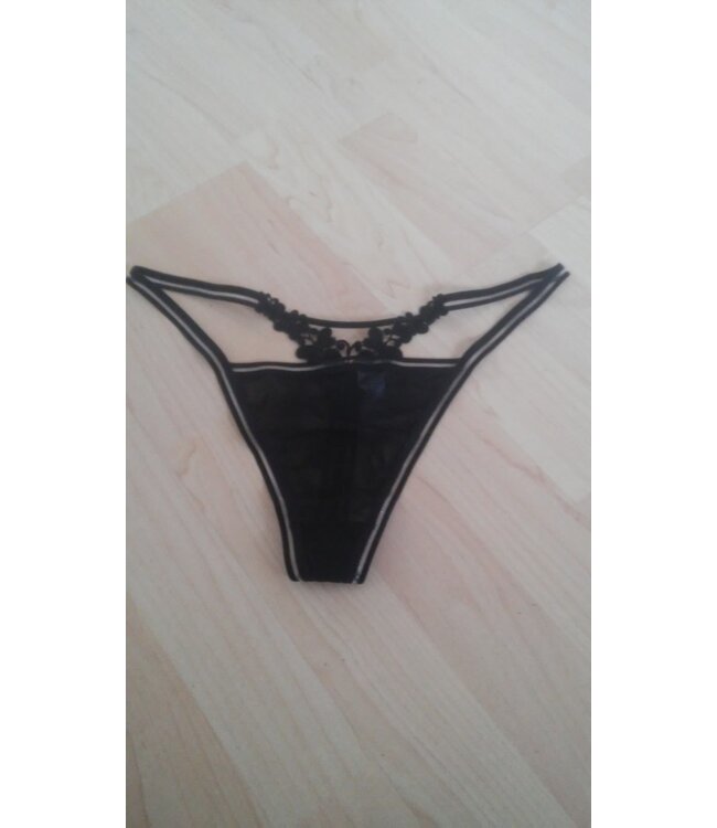 Roza SALE XL - Luxe String Zwart