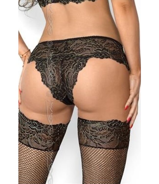 Axami Brazilian String Zwart met Goud
