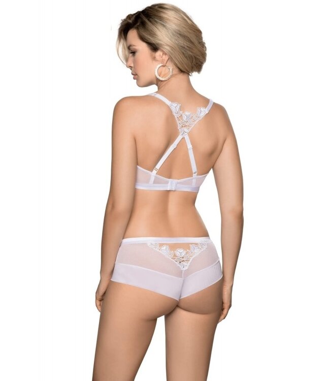 Roza SALE Maat 36 (70C/D) - Wit doorzichtige beha
