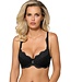 Roza Zwarte Push Up BH Jacky