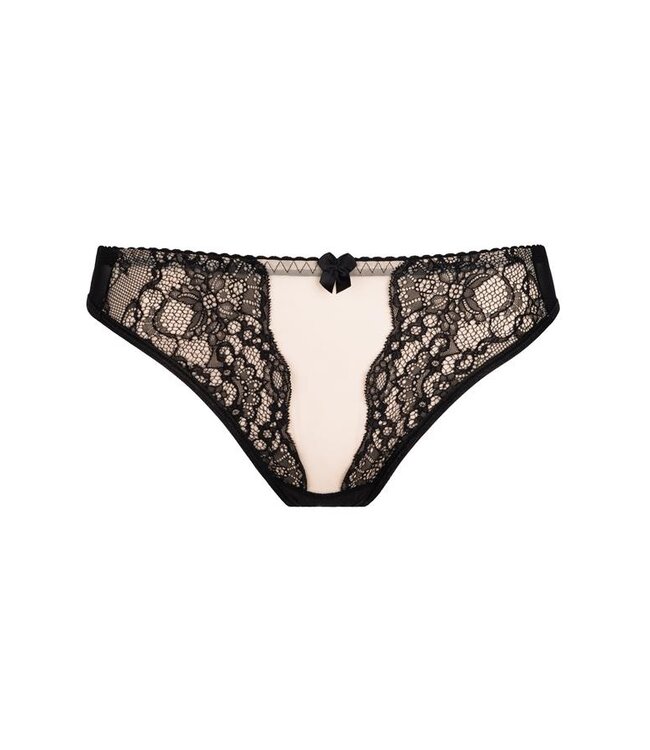 Axami SALE M - XL - 3XL - String Zwart met Beige