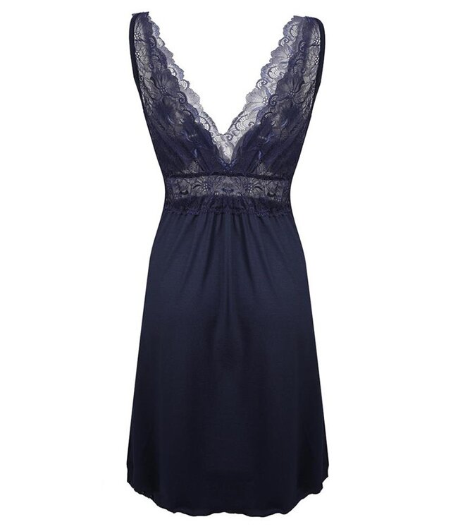 DKaren Donkerblauw nachthemd Celinda cup C, D, E, F
