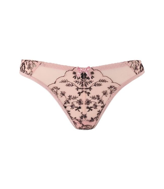Axami SALE S Doorzichtige string roze met goud