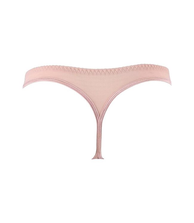Axami SALE S Doorzichtige string roze met goud