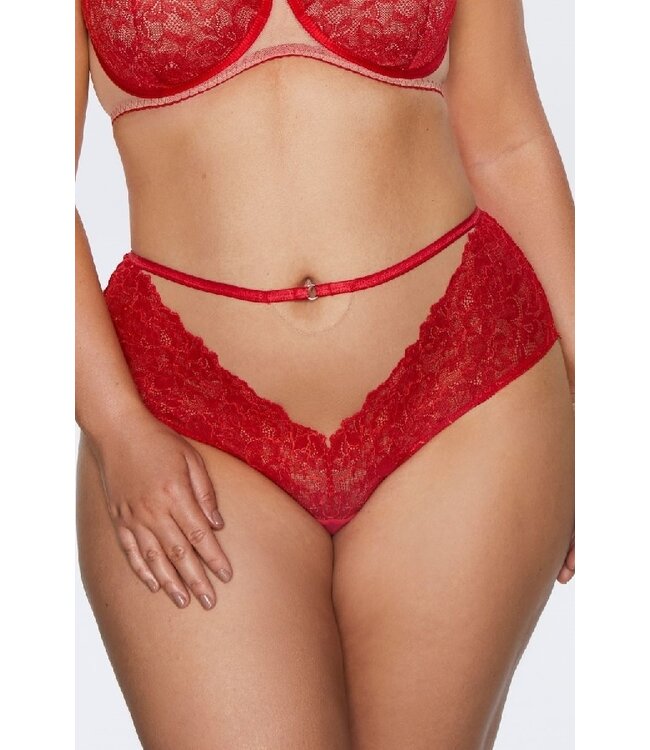 SALE S - Rood kanten broekje met tule