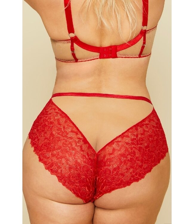 SALE S - Rood kanten broekje met tule