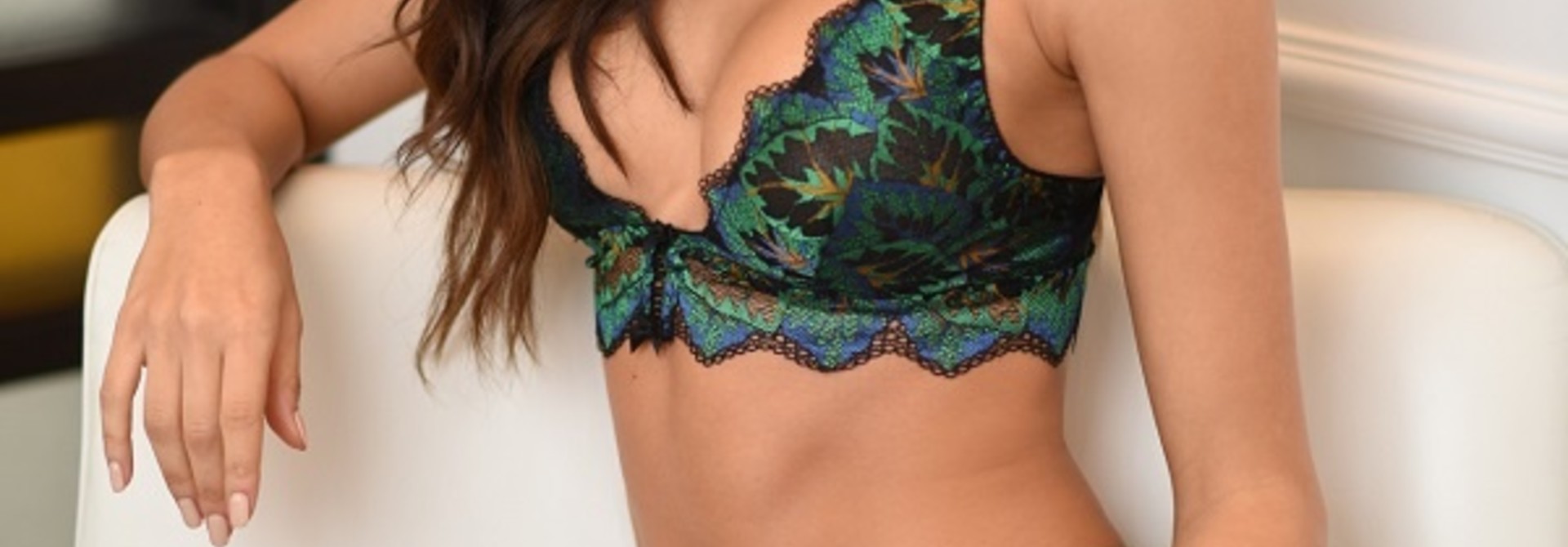 Groen Zwarte Bralette Freya