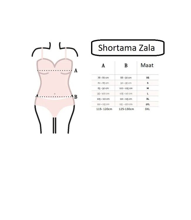 DKaren Shortama Zala Ecru Satijn 2XL