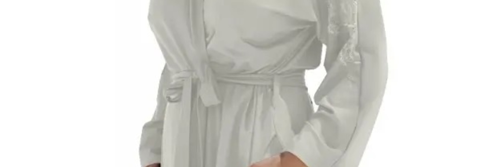Ochtendjas Celine Gebroken Wit - Viscose