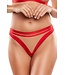 Axami String Rood en Doorzichtig Marjorie