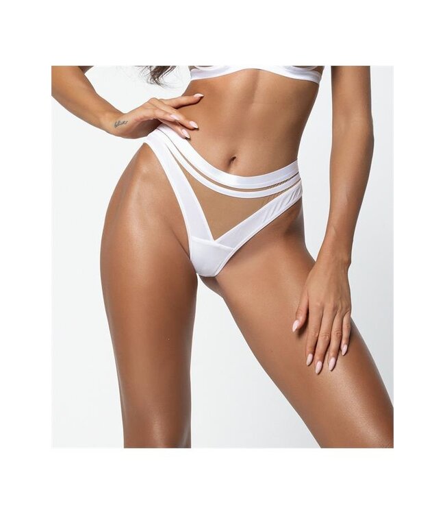 Axami Witte string met doorzichtige voorkant Alice