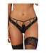 Axami Sensual Paradise Lingerie String Zwart met Goud