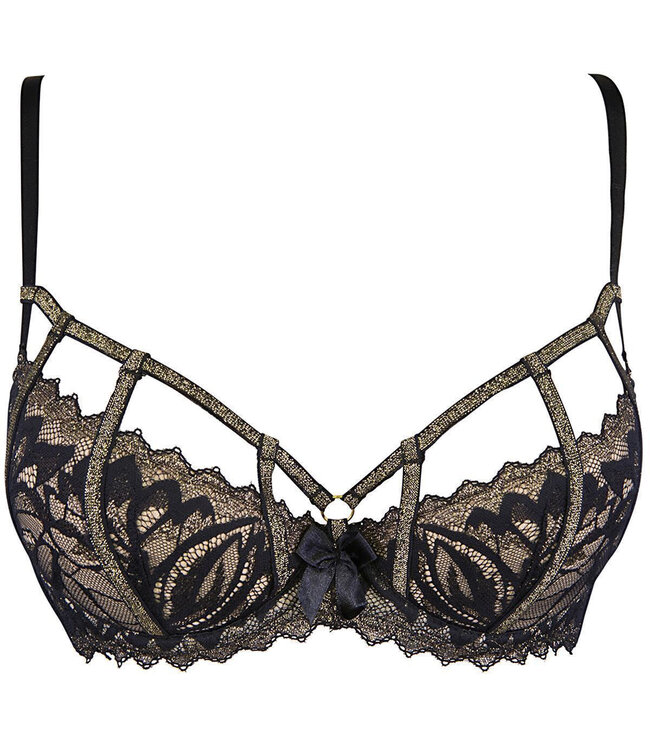 Axami Sensual Paradise Beha Zwart met Goud