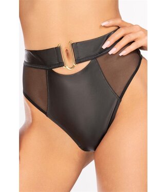 Axami String Zwart Latex Fun