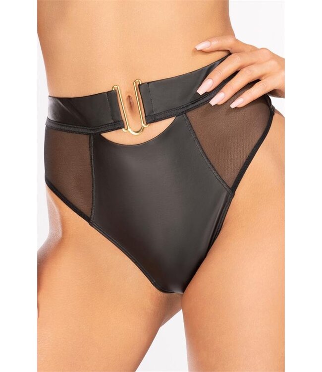 Axami String Zwart Latex Fun